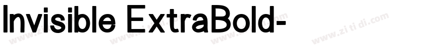 Invisible ExtraBold字体转换